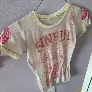 Yellow/Pink t -shirt